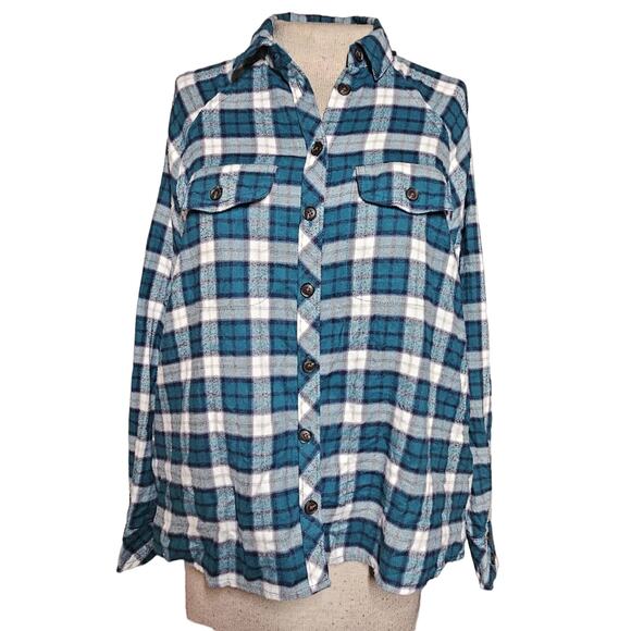 wild fable Tops - Plaid Button Up Flannel Top Size XS